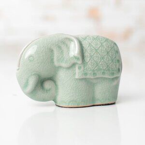 Pier 1 Imports Elephant Crackle Business Card Holder
